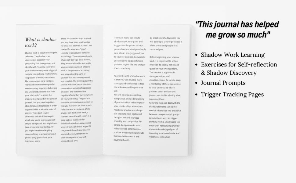 The Shadow Work Journal: A Guide to Integrate and Transcend your Shadows